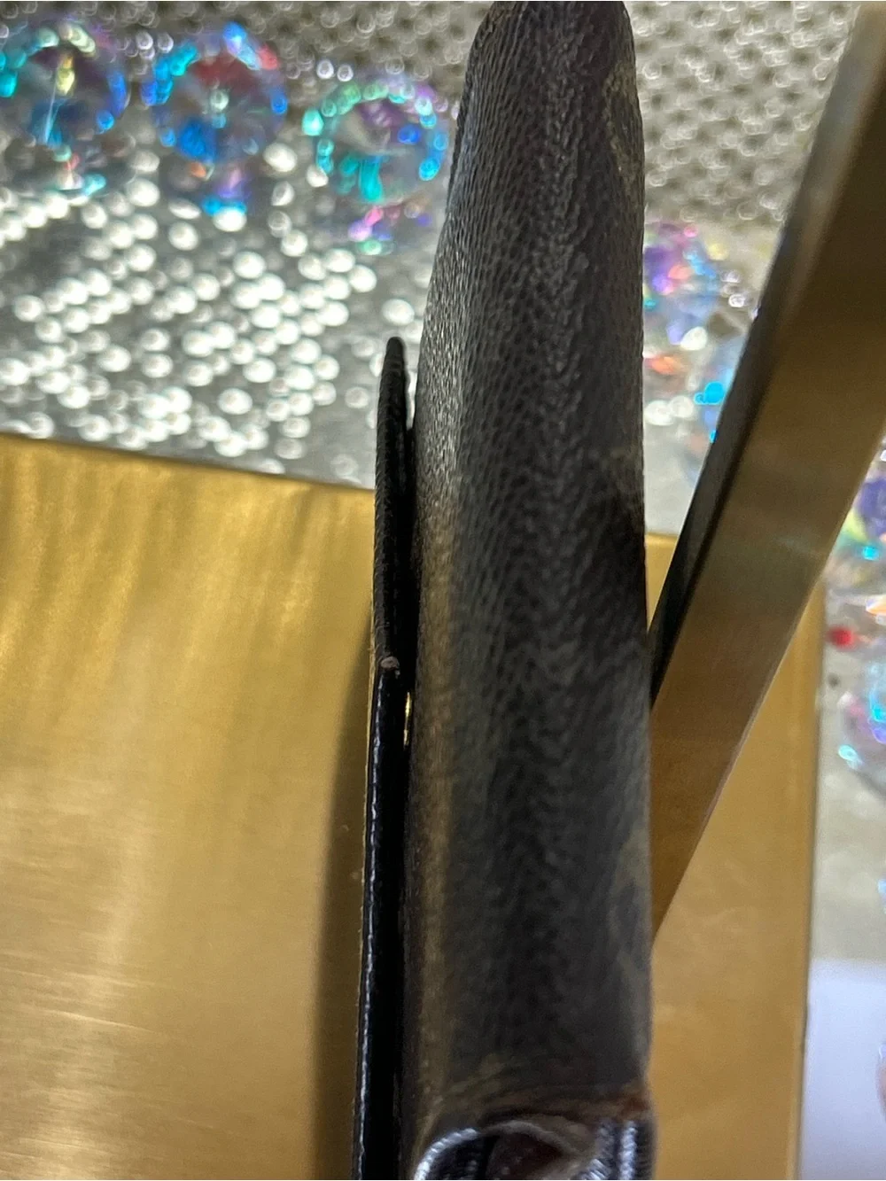 Louis Vuitton Monogram Envelope Wallet in Brown and Gold